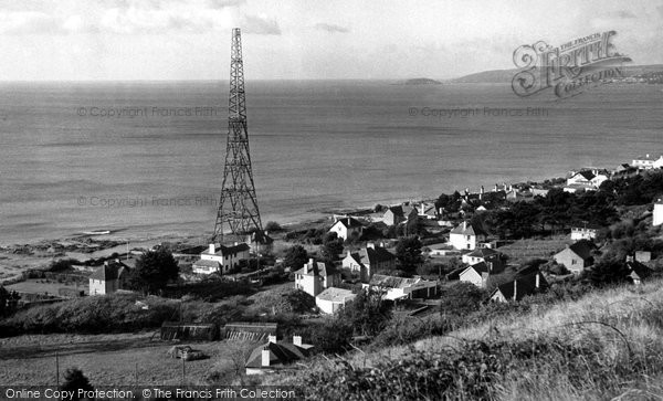 Photo of Downderry, Coast Looking West c.1955