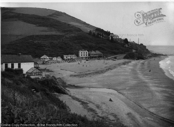 Photo of Downderry, Headland From Seaton c.1955