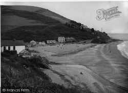 Headland From Seaton c.1955, Downderry