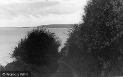 Looe Island From Hill Lane c.1955, Downderry