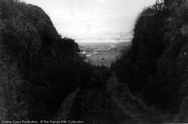 Photo of Downderry, Sea Path c.1955