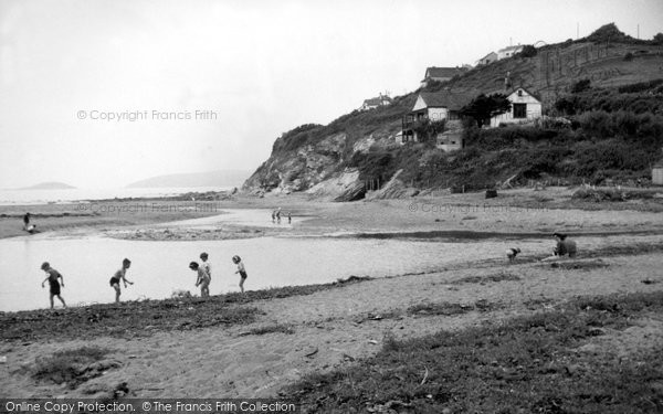 Photo of Downderry, Seaton Beach c.1955