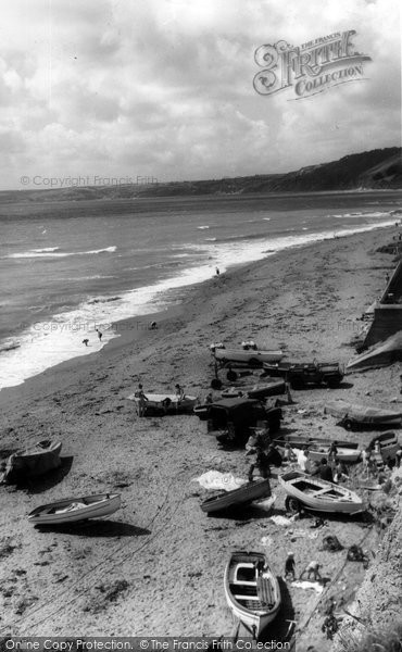 Photo of Downderry, The Beach c.1955