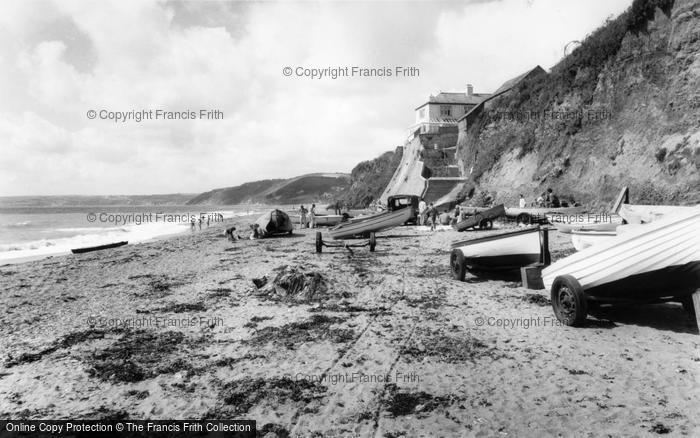 Photo of Downderry, The Beach c.1960