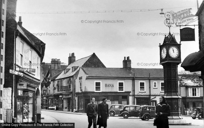 Photo of Downham Market, Market Place And Clock c.1950