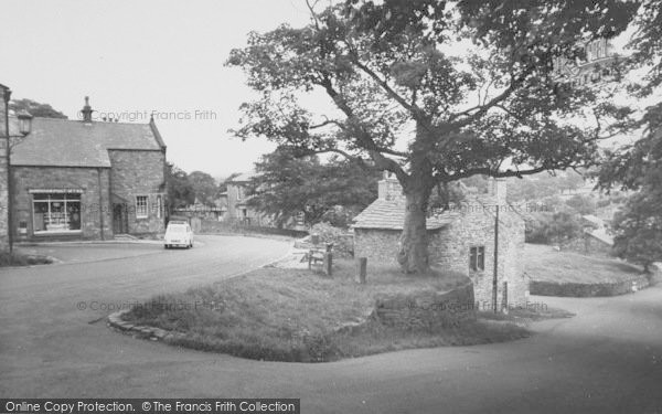 Photo of Downham, The Post Office And Stocks c.1965