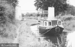 The Canal And Swing Bridge c.1965, Drayton Bassett