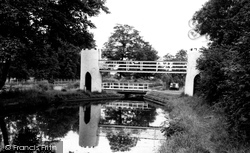The Canal And Swing Bridge c.1965, Drayton Bassett