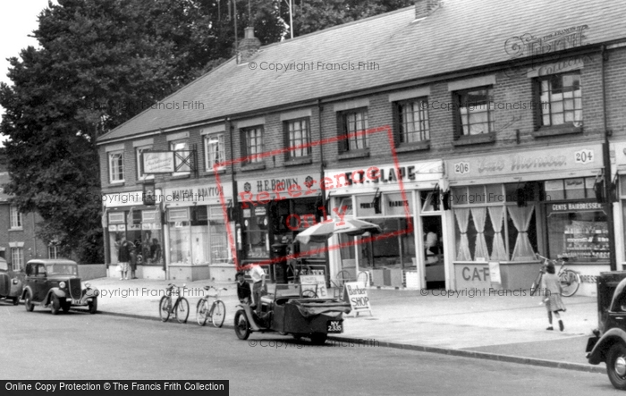Photo of Drayton, Shops In Havant Road c.1955