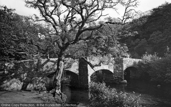 Photo of Drewsteignton, Fingle Bridge c.1960