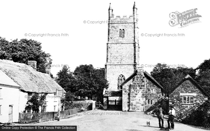 Photo of Drewsteignton, The Village c.1880
