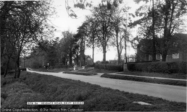 Photo of Drift Bridge, Reigate Road c.1955