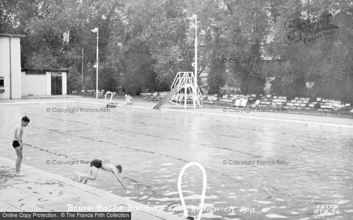 Photo of Droitwich Spa, Brine Baths Bathing Lido c.1955