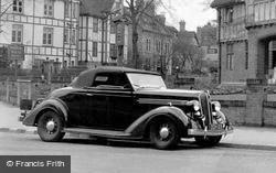 Car Outside The Brine Baths c.1950, Droitwich Spa