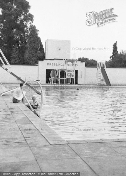 Photo of Droitwich Spa, Lido Bathing Pool c.1955