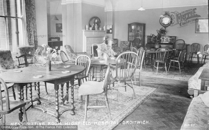 Photo of Droitwich Spa, Men's Sitting Room, Highfield Hospital c.1935