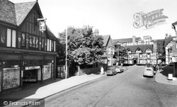 Ombersley Street And Raven Hotel c.1960, Droitwich Spa