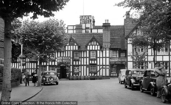 Photo of Droitwich Spa, Raven Hotel c.1955