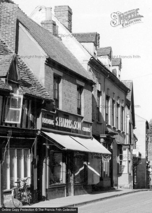 Photo of Droitwich Spa, S. Harris & Son Chemist Shop, High Street c.1966