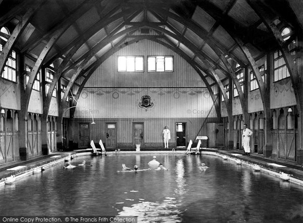 Photo of Droitwich Spa, St Andrew's Brine Baths, Men's Swimming Bath c.1905