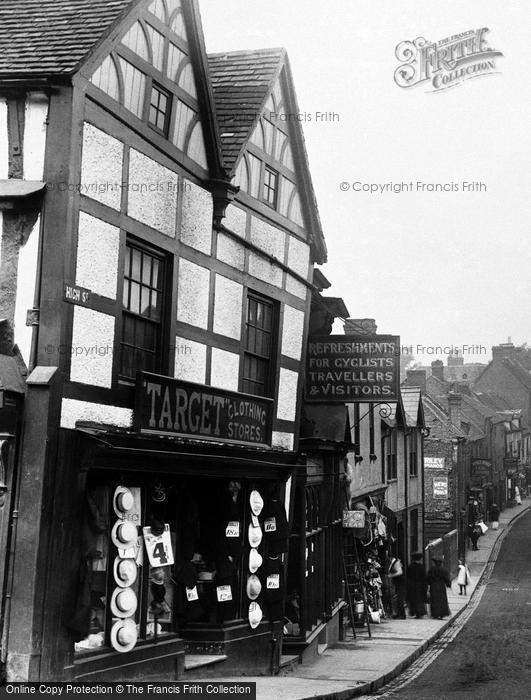 Photo of Droitwich Spa, Target Clothing Stores, High Street 1904