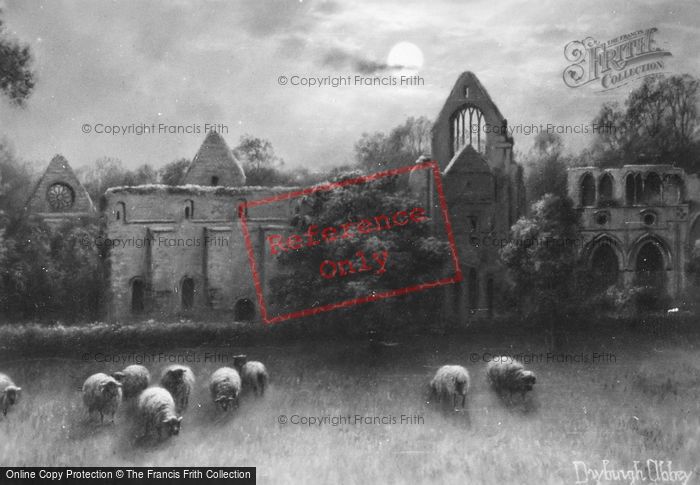 Photo of Dryburgh, Abbey And Grazing Sheep c.1910