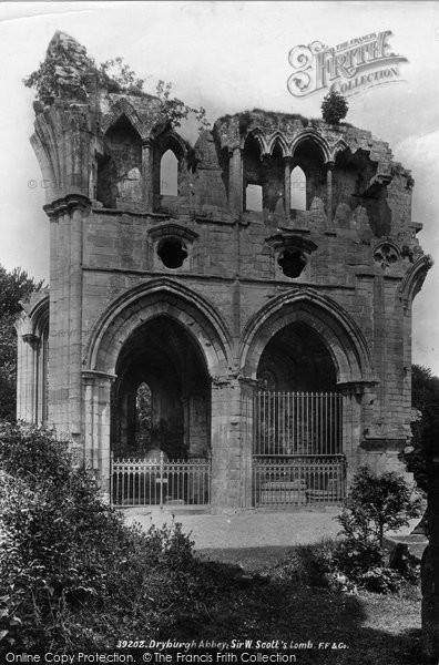 Photo of Dryburgh, The Abbey, Sir Walter Scott's Tomb 1897