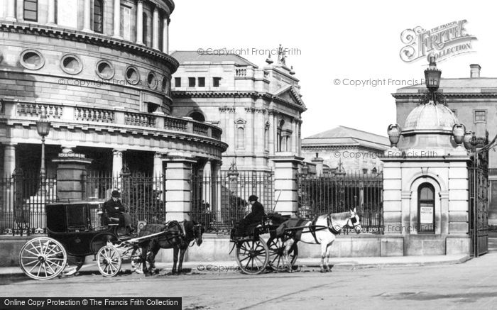 Photo of Dublin, Carriages Outside Leinster House 1897