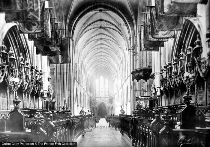 Dublin, Christchurch Cathedral Nave 1897 Photo of Dublin, Christchurch Cathedral Nave 1897