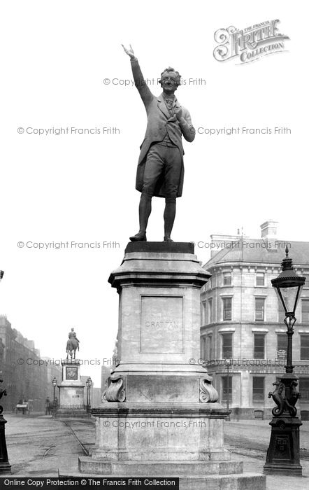 Photo of Dublin, The Grattan Statue 1897
