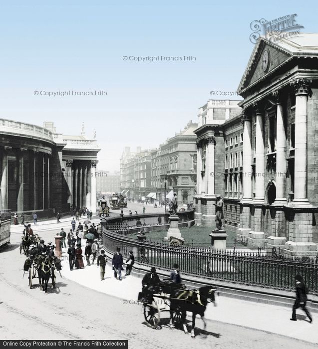 Photo of Dublin, Trinity College And Bank Of Ireland 1897