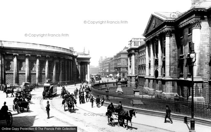 Photo of Dublin, Trinity College And The Bank Of Ireland 1897