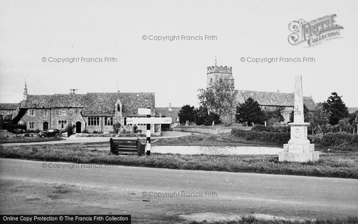 Photo of Ducklington, The Church And War Memorial c.1950