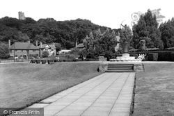 Civic Gardens And Castle Keep c.1955, Dudley