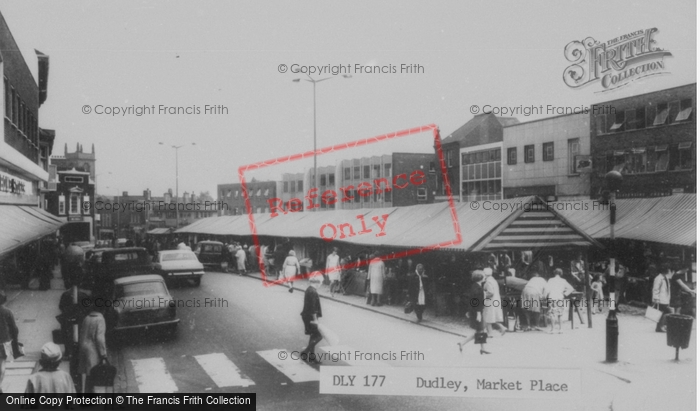 Photo of Dudley, Market Place c.1965