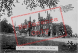 Priory Park Ruins c.1955, Dudley
