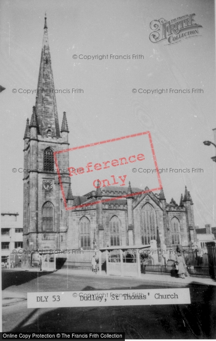 Photo of Dudley, St Thomas' Church c.1955