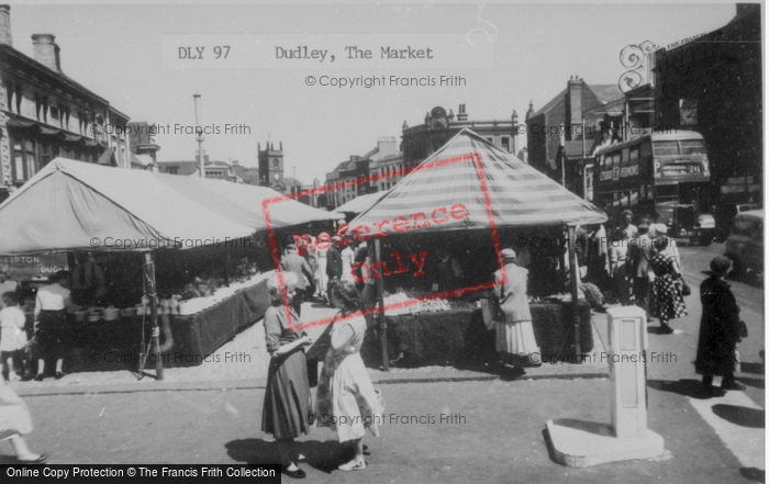 Photo of Dudley, The Market c.1960
