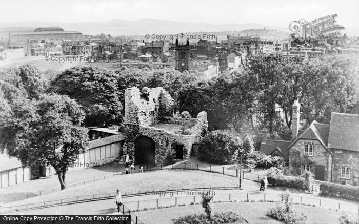 Photo of Dudley, View From Castle Keep c.1955