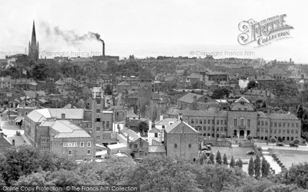 Photo of Dudley, View From Castle Keep c.1955