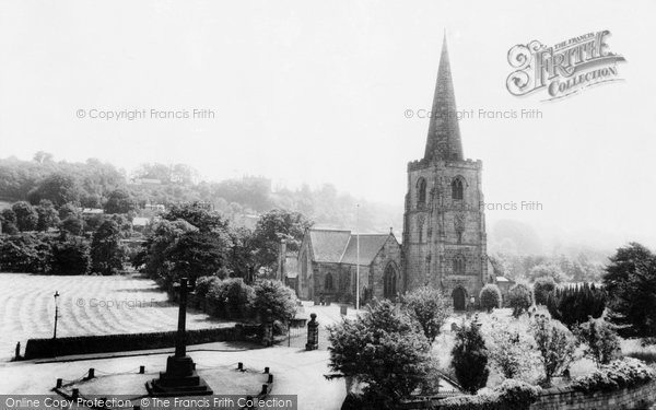 Photo of Duffield, St Alkmund's Church And War Memorial c.1950