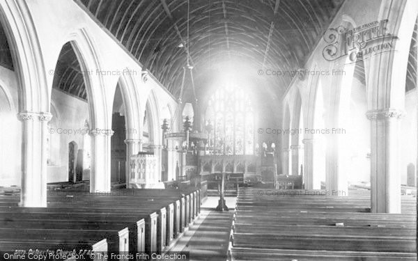 Photo of Dulverton, Church Interior 1892