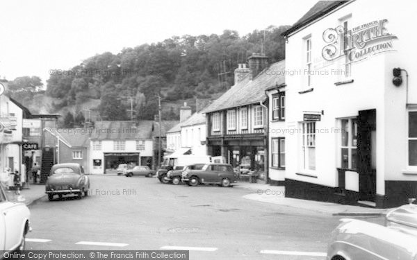 Photo of Dulverton, Post Office Corner c.1965