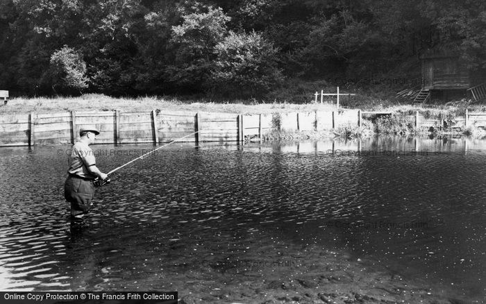 Photo of Dulverton, Salmon Fishing At Black Pool c.1960