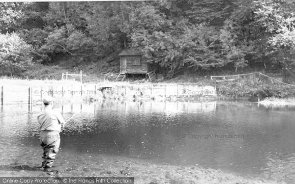 Photo of Dulverton, Salmon Fishing At Black Pool c.1960