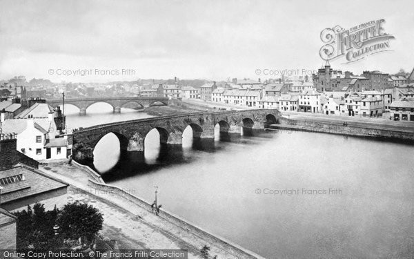 Photo of Dumfries, The Old And New Bridges c.1880