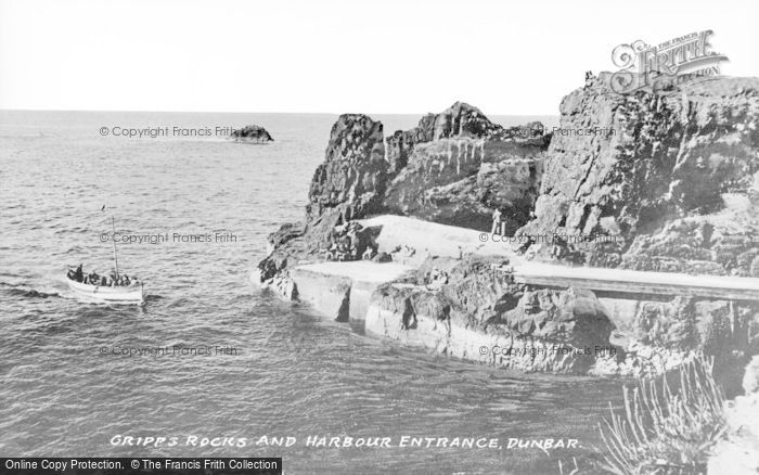 Photo of Dunbar, Gripps Rocks And Harbour Entrance c.1935