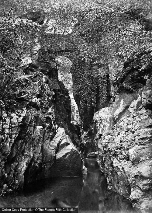 Photo of Dunkeld, Rumbling Bridge From Below c.1880