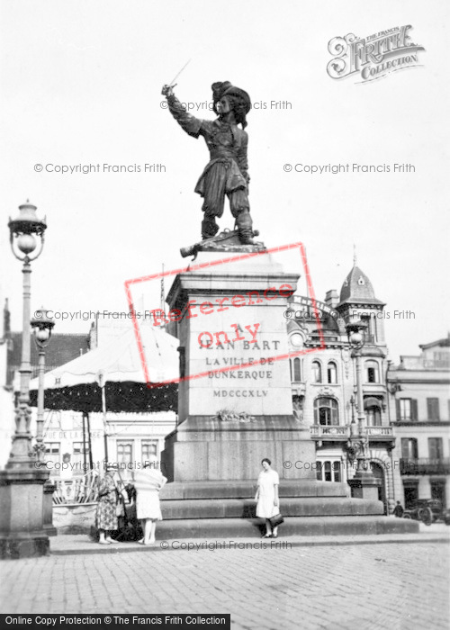 Photo of Dunkerque, Statue Of Jean Bart, Place Jean Bart c.1930