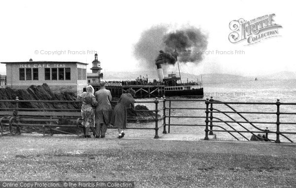 Photo of Dunoon, A Steamer At The Pier c.1955